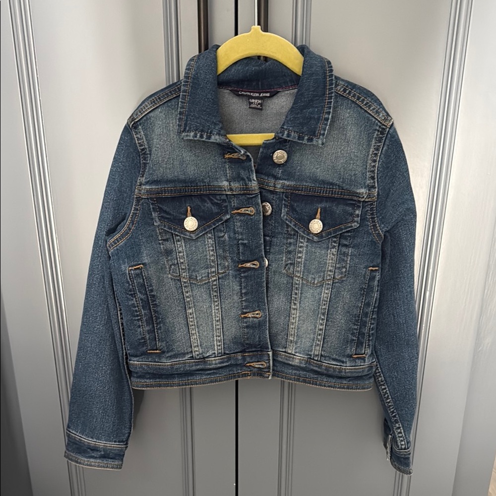 Calvin Klein Jeans Blue Jean Jacket Classic Denim Style